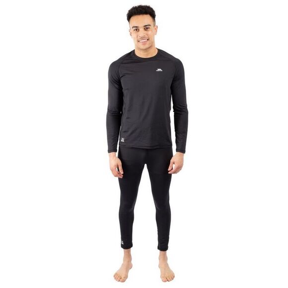 Trespass Mens Nate Base Layer Top / Black - Picture 3 of 4